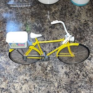 70’s Barbie Yellow and White Bicycle Toy
